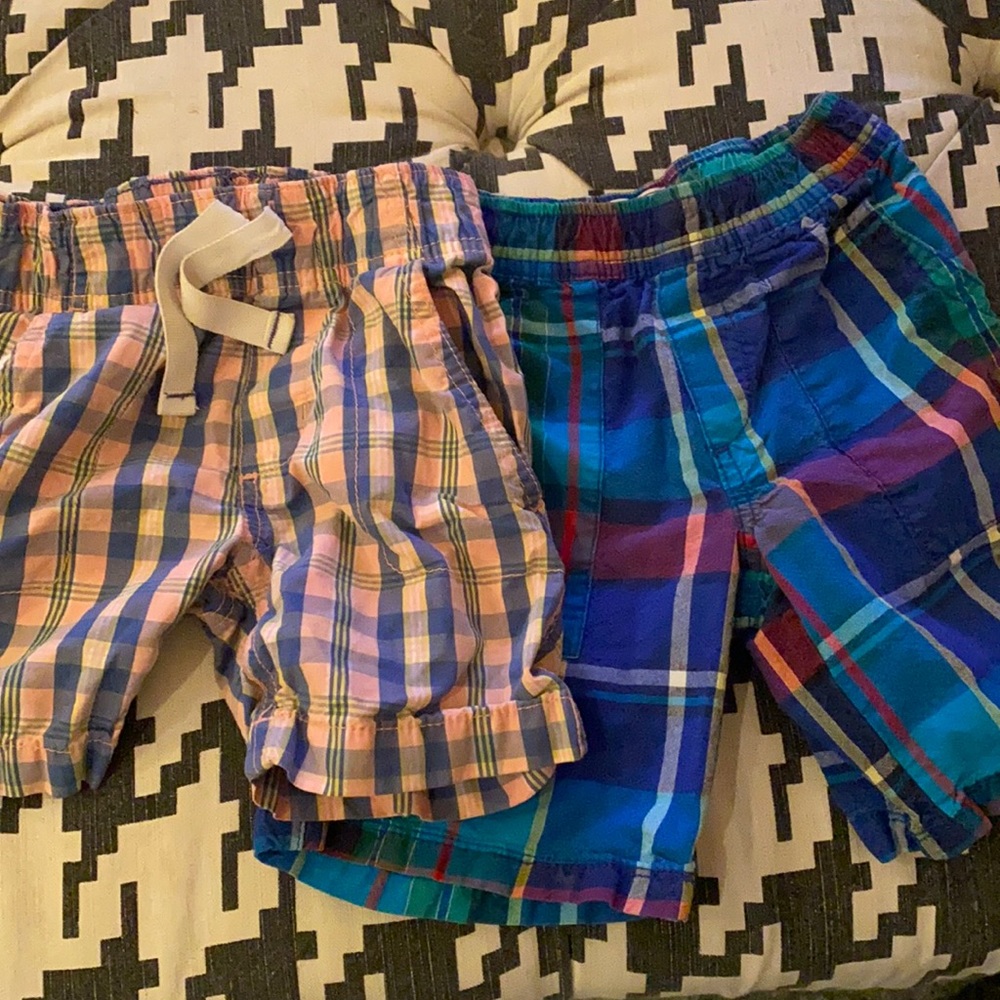 Plaid shorts bundle boys size 4